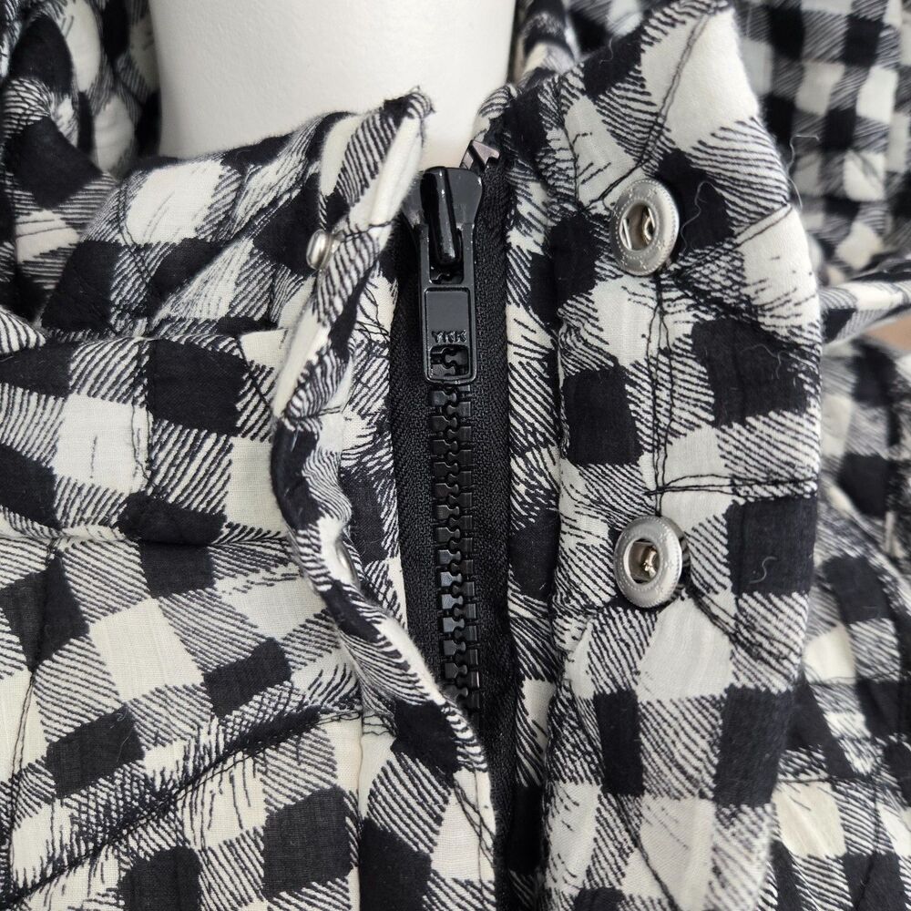MII Collection Au Musee Oversized Quilted Jacket Sz M Check Cotton streetwear‎ - Picture 8 of 16